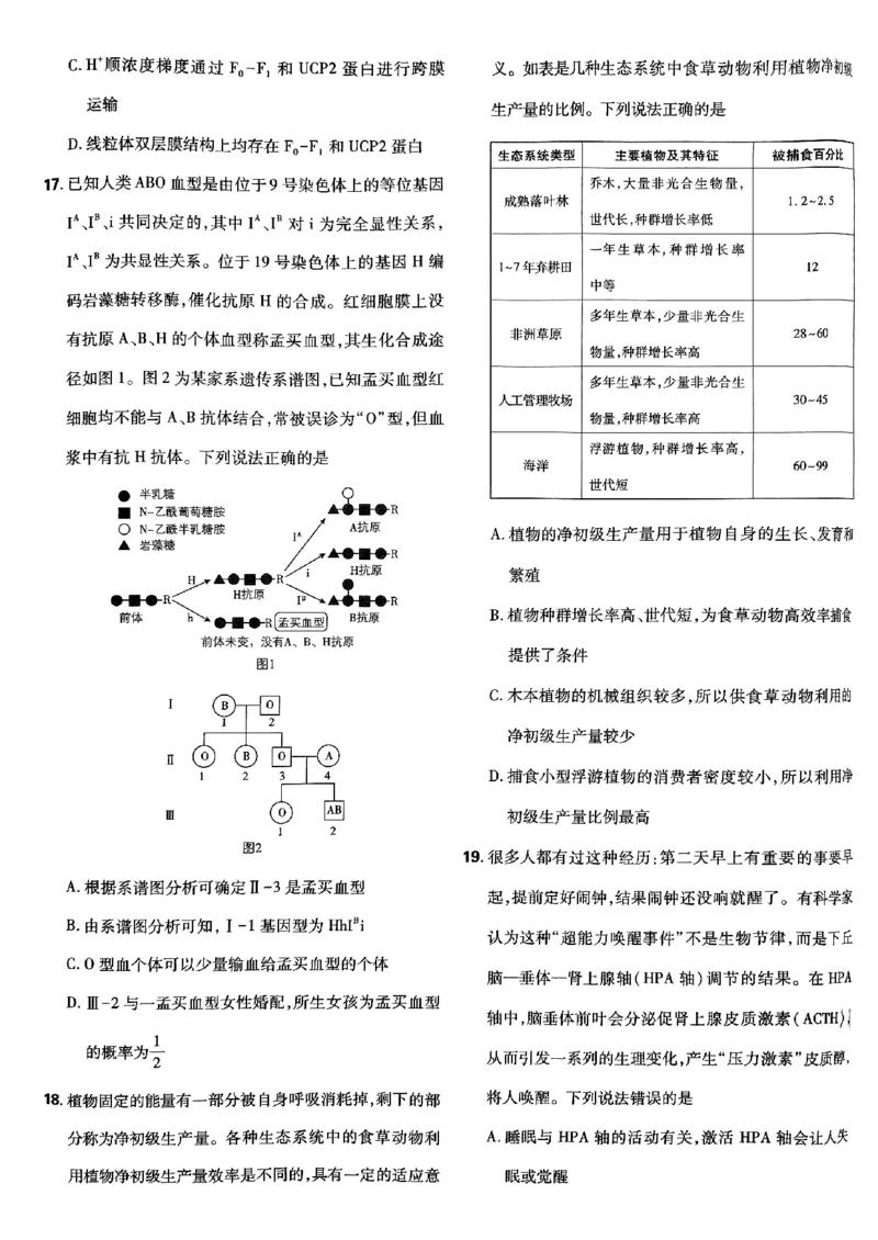 2025高考必刷卷42套生物新高考版_《2025高考必刷卷》_生物