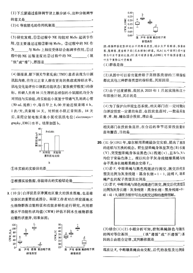 2025高考必刷卷42套生物新高考版_《2025高考必刷卷》_生物