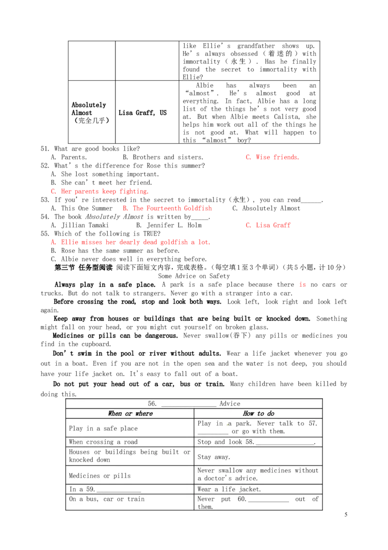 湖南省娄底市2015年中考英语真题试题（含答案）(1)_中考真题_3.英语中考真题2015-2024年_2015年全国中考YINGYU144份