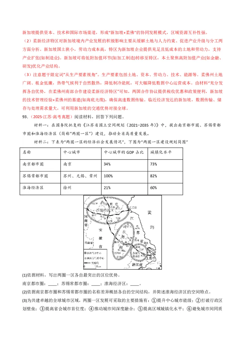 五年（2021-2025）高考地理真题分类汇编专题13区域发展（全国通用）（解析版）_高考真题分类汇编_高考地理真题分类汇编（全国通用）五年（2021-2025）_pdf