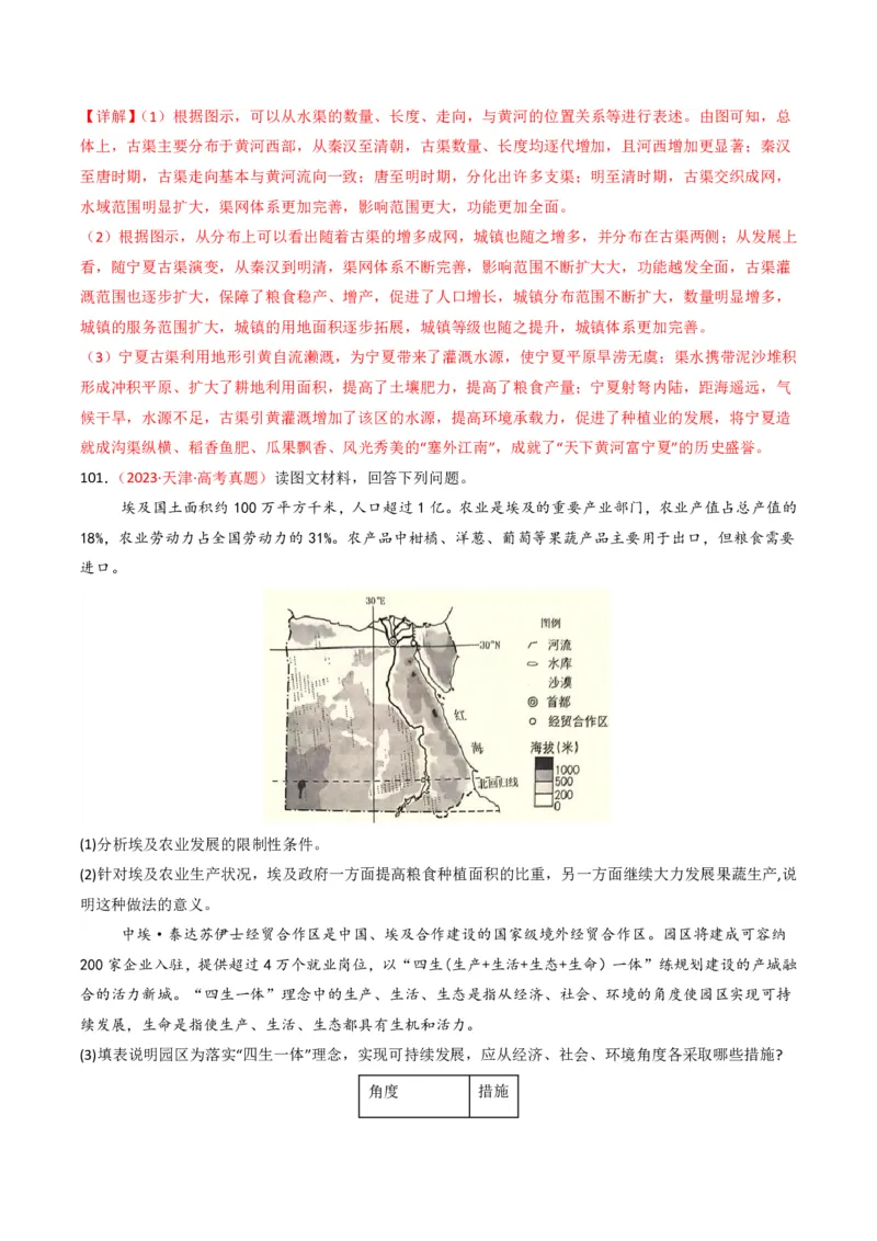 五年（2021-2025）高考地理真题分类汇编专题13区域发展（全国通用）（解析版）_高考真题分类汇编_高考地理真题分类汇编（全国通用）五年（2021-2025）_pdf