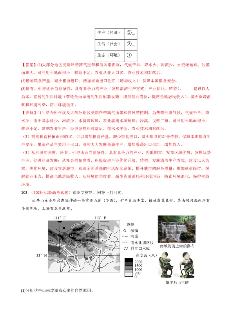 五年（2021-2025）高考地理真题分类汇编专题13区域发展（全国通用）（解析版）_高考真题分类汇编_高考地理真题分类汇编（全国通用）五年（2021-2025）_pdf