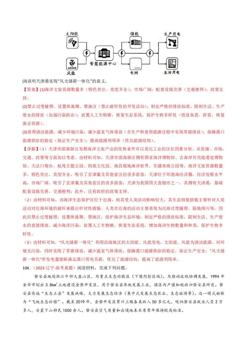五年（2021-2025）高考地理真题分类汇编专题13区域发展（全国通用）（解析版）_高考真题分类汇编_高考地理真题分类汇编（全国通用）五年（2021-2025）_pdf
