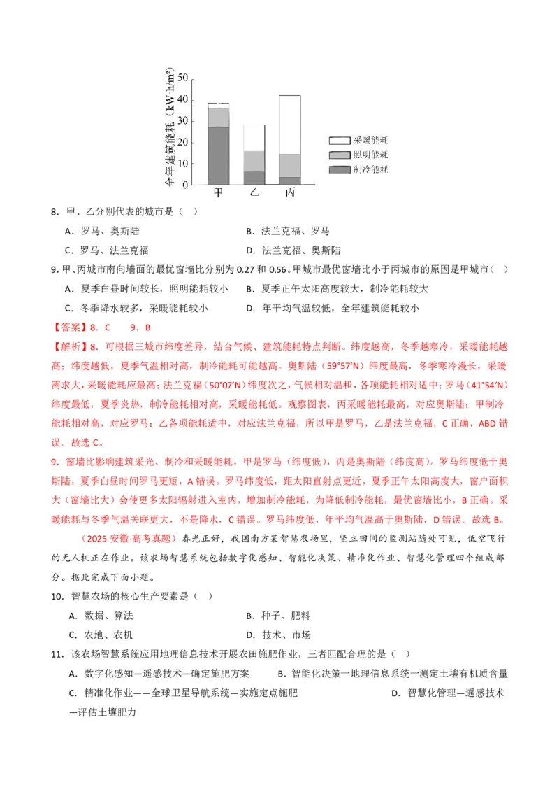 五年（2021-2025）高考地理真题分类汇编专题13区域发展（全国通用）（解析版）_高考真题分类汇编_高考地理真题分类汇编（全国通用）五年（2021-2025）_pdf