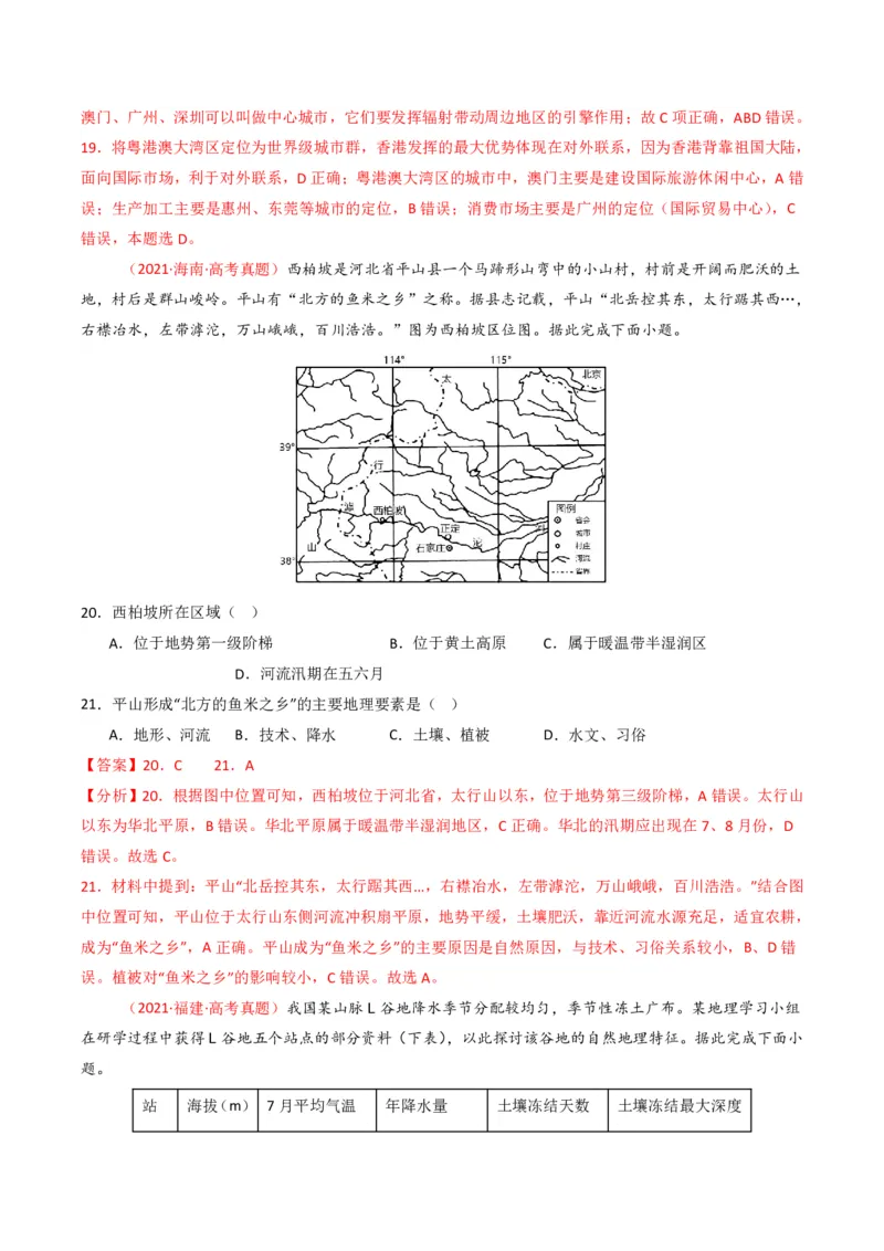 五年（2021-2025）高考地理真题分类汇编专题15中国地理和世界地理（全国通用）（解析版）_高考真题分类汇编_高考地理真题分类汇编（全国通用）五年（2021-2025）_pdf