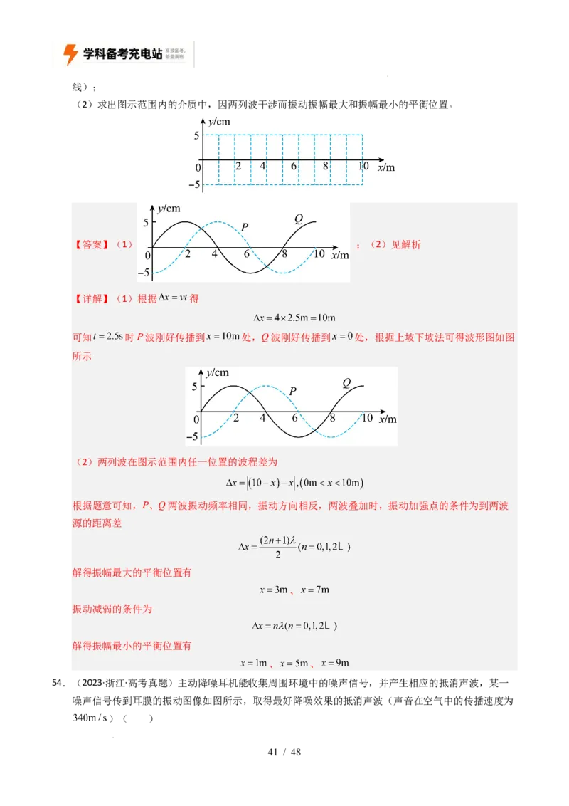 专题15机械振动和机械波（全国通用）（解析版）_高考真题分类汇编_高考物理真题分类汇编（全国通用）五年（2021-2025）