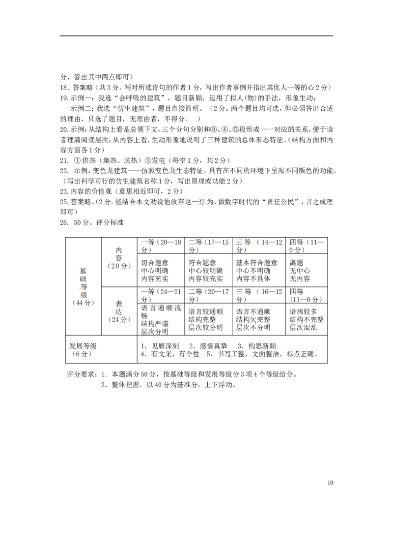 湖北省孝感市2015年中考语文真题试题（含答案）_中考真题_1.语文中考真题2015-2024年_2015年全国中考语文154份_2015年全国中考154份