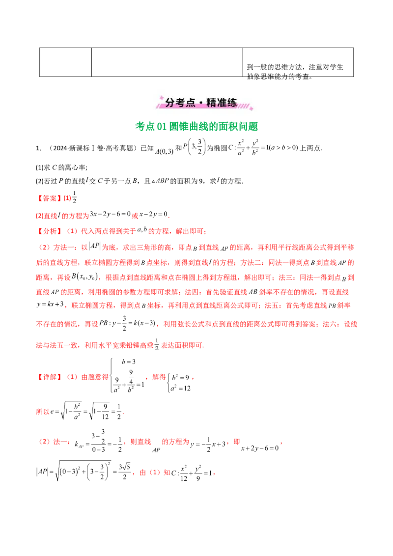 专题17圆锥曲线（解答题）6种常见考法归类（全国通用）（解析版）_高考真题分类汇编_高考数学真题分类汇编（全国通用）五年（2021-2025）