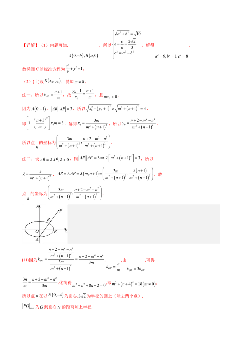 专题17圆锥曲线（解答题）6种常见考法归类（全国通用）（解析版）_高考真题分类汇编_高考数学真题分类汇编（全国通用）五年（2021-2025）