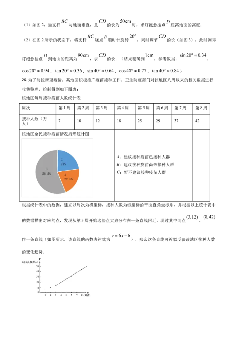 江苏省盐城市2021年中考数学试题（原卷版）_中考真题_2.数学中考真题2015-2024年_2021中考数学真题86份_2021江苏省_盐城数学