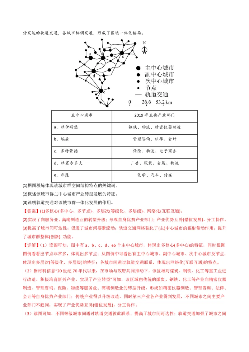 五年（2021-2025）高考地理真题分类汇编专题11工业与服务业（全国通用）（解析版）_高考真题分类汇编_高考地理真题分类汇编（全国通用）五年（2021-2025）_pdf