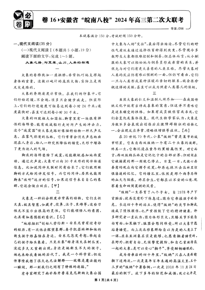 2025高考必刷卷42套语文新高考版_《2025高考必刷卷》_语文