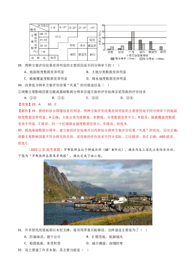 五年（2021-2025）高考地理真题分类汇编专题06自然环境的整体性与差异性（全国通用）（解析版）_高考真题分类汇编_高考地理真题分类汇编（全国通用）五年（2021-2025）_word