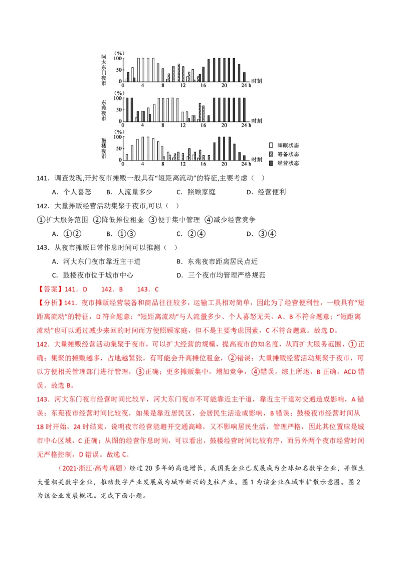 五年（2021-2025）高考地理真题分类汇编专题09乡村与城镇（全国通用）（解析版）_高考真题分类汇编_高考地理真题分类汇编（全国通用）五年（2021-2025）_pdf