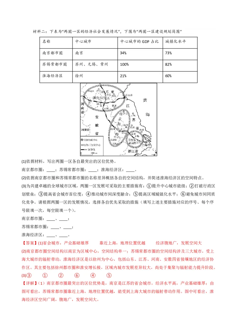 五年（2021-2025）高考地理真题分类汇编专题09乡村与城镇（全国通用）（解析版）_高考真题分类汇编_高考地理真题分类汇编（全国通用）五年（2021-2025）_pdf