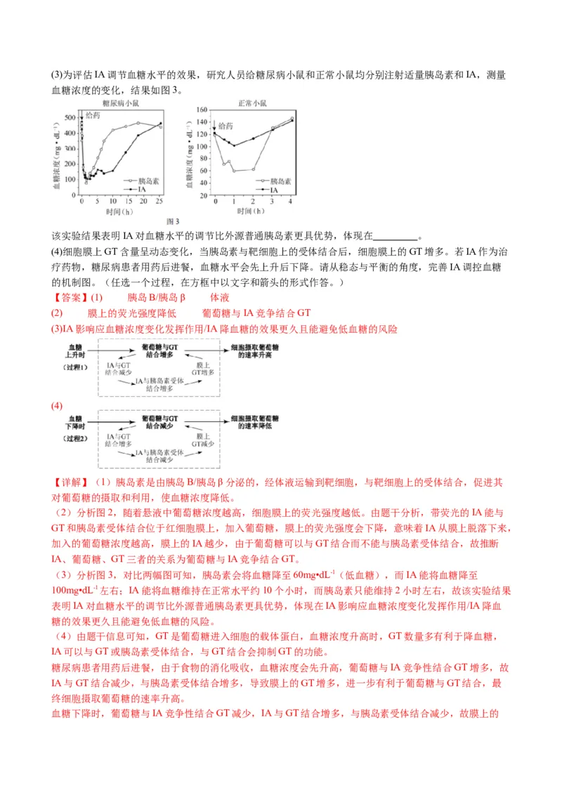 五年（2021-2025）全国高考生物真题分类汇编专题15体液调节（全国通用）（解析版）_高考真题分类汇编_高考生物真题分类汇编（全国通用）五年（2021-2025）