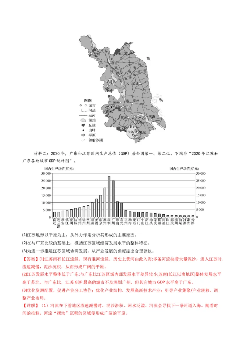 五年（2021-2025）高考地理真题分类汇编专题11工业与服务业（全国通用）（解析版）_高考真题分类汇编_高考地理真题分类汇编（全国通用）五年（2021-2025）_word