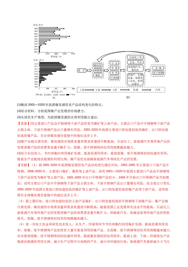 五年（2021-2025）高考地理真题分类汇编专题11工业与服务业（全国通用）（解析版）_高考真题分类汇编_高考地理真题分类汇编（全国通用）五年（2021-2025）_word
