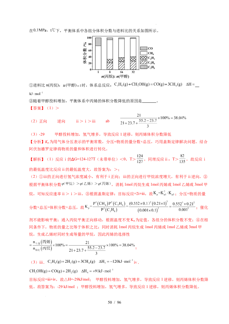 专题29化学反应原理综合题&mdash;&mdash;平衡主线型（解析）_高考真题分类汇编_高考化学真题分类汇编（全国通用）五年（2021-2025）