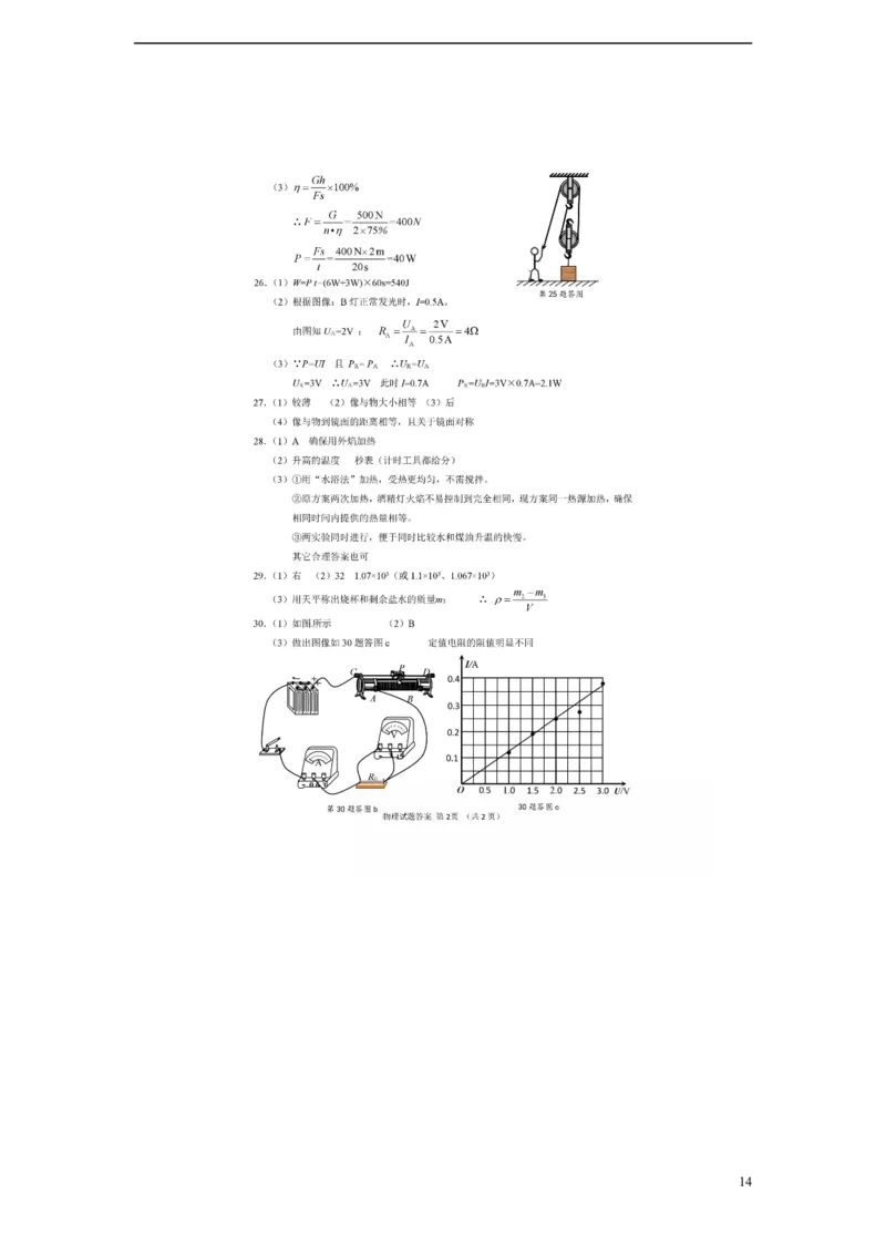 江苏省苏州市2015年中考物理真题试题（含解析）_中考真题_4.物理中考真题2015-2024年_2015年中考物理真题165份