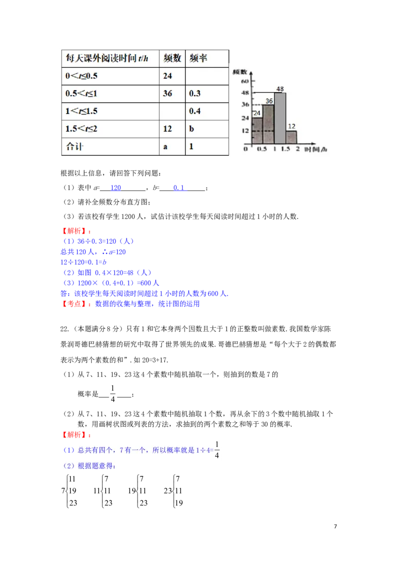 江苏省扬州市2019年中考数学真题试题（含解析）_中考真题_2.数学中考真题2015-2024年_2019年全国中考数学206份