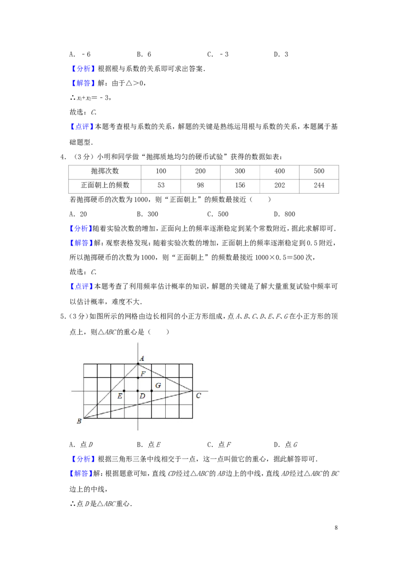 江苏省泰州市2019年中考数学真题试题（含解析）_中考真题_2.数学中考真题2015-2024年_2019年全国中考数学206份