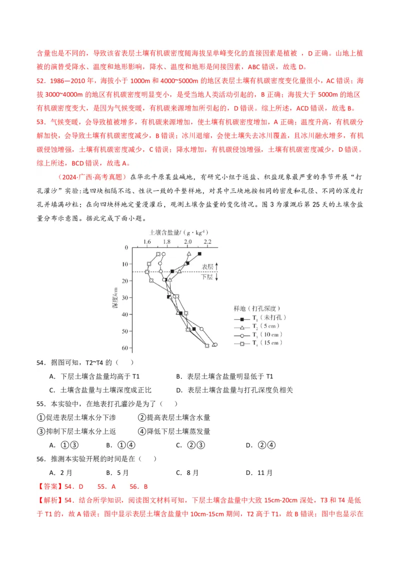 五年（2021-2025）高考地理真题分类汇编专题06自然环境的整体性与差异性（全国通用）（解析版）_高考真题分类汇编_高考地理真题分类汇编（全国通用）五年（2021-2025）_pdf