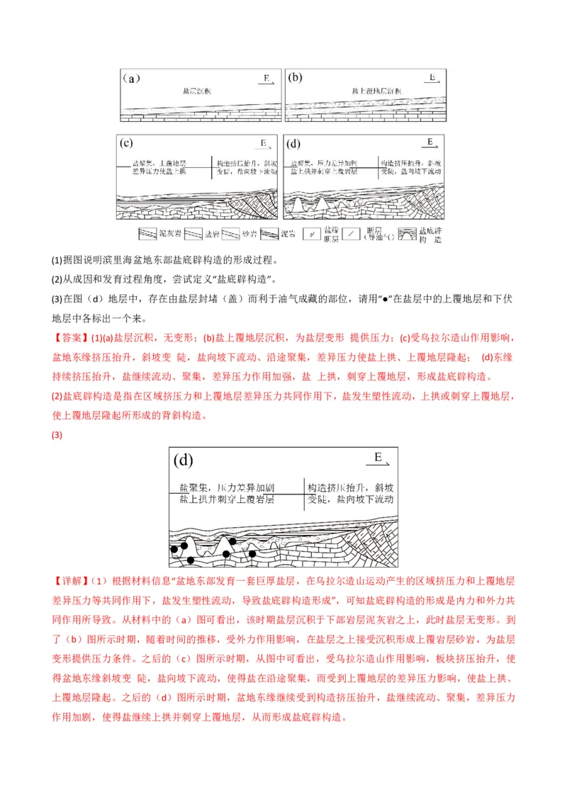 五年（2021-2025）高考地理真题分类汇编专题05地质地貌（全国通用）（解析版）_高考真题分类汇编_高考地理真题分类汇编（全国通用）五年（2021-2025）_pdf