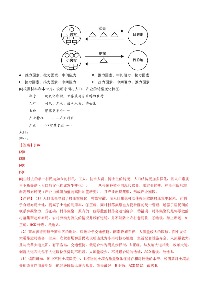 五年（2021-2025）高考地理真题分类汇编专题13区域发展（全国通用）（解析版）_高考真题分类汇编_高考地理真题分类汇编（全国通用）五年（2021-2025）_word