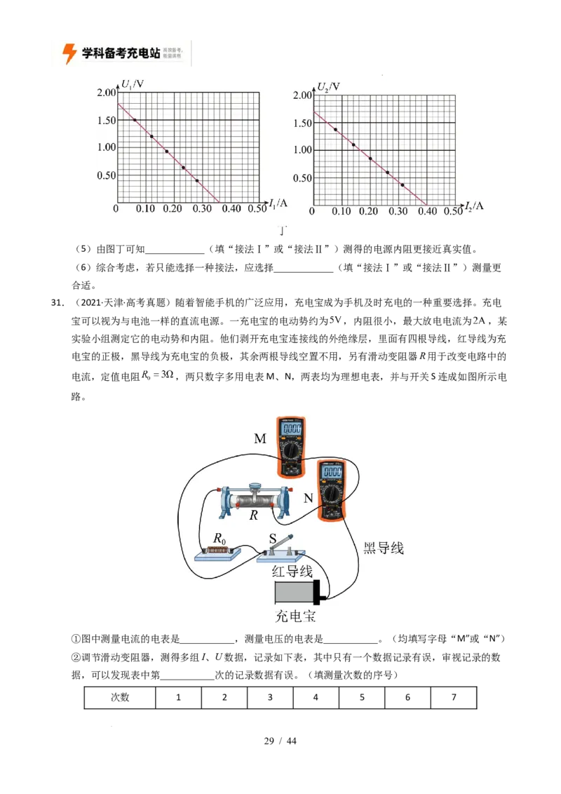 专题18电学实验（全国通用）（原卷版）_高考真题分类汇编_高考物理真题分类汇编（全国通用）五年（2021-2025）