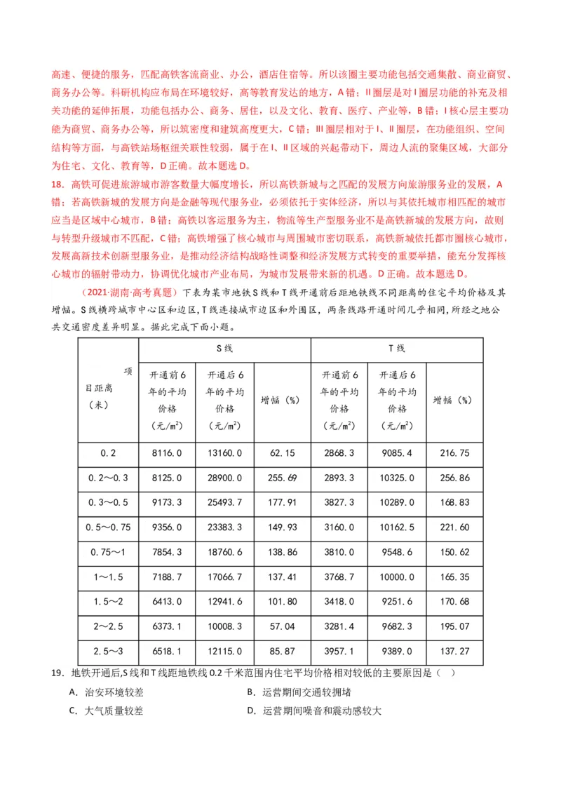 五年（2021-2025）高考地理真题分类汇编专题12交通（全国通用）（解析版）_高考真题分类汇编_高考地理真题分类汇编（全国通用）五年（2021-2025）_word