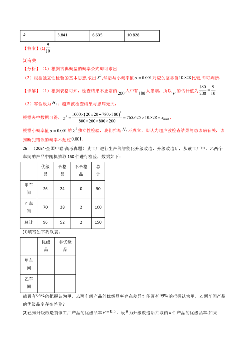 专题18统计与统计案例5种常见考法归类（全国通用）（解析版）_高考真题分类汇编_高考数学真题分类汇编（全国通用）五年（2021-2025）