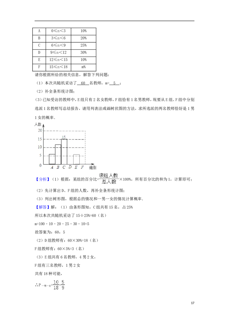 湖北省江汉油田、潜江市、天门市、仙桃市2018年中考数学真题试题（含解析）_中考真题_2.数学中考真题2015-2024年_2018年全国中考数学258份