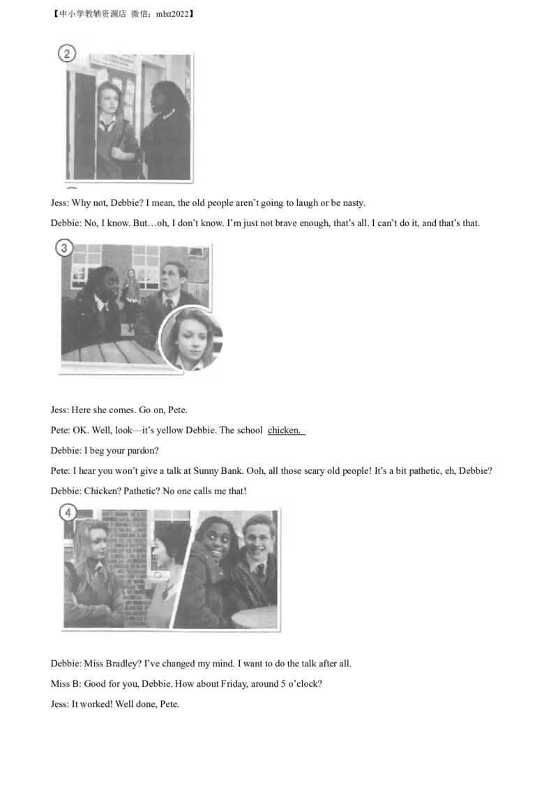 精品解析：2022年山东省潍坊市中考英语真题（原卷版）_中考真题_3.英语中考真题2015-2024年_2022中考英语真题143份11