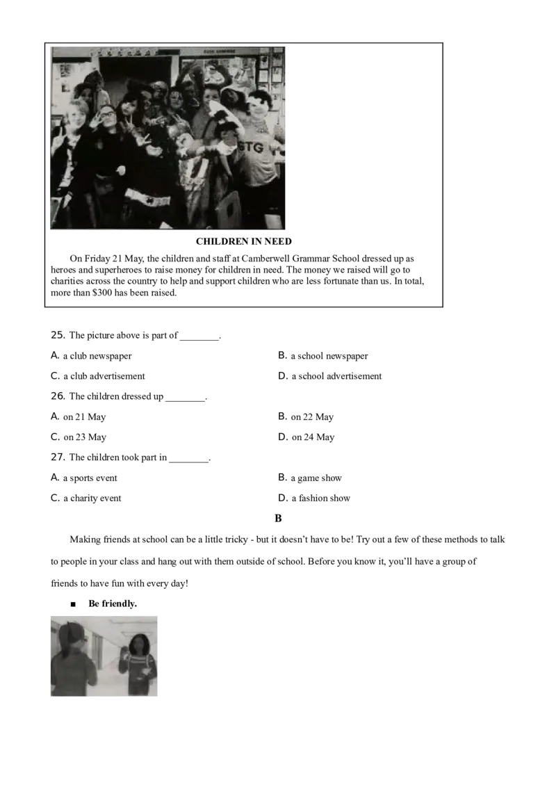 江苏省无锡市2021年中考英语试题（原卷版）_中考真题_3.英语中考真题2015-2024年_地区卷_江苏省_无锡中考英语08-22