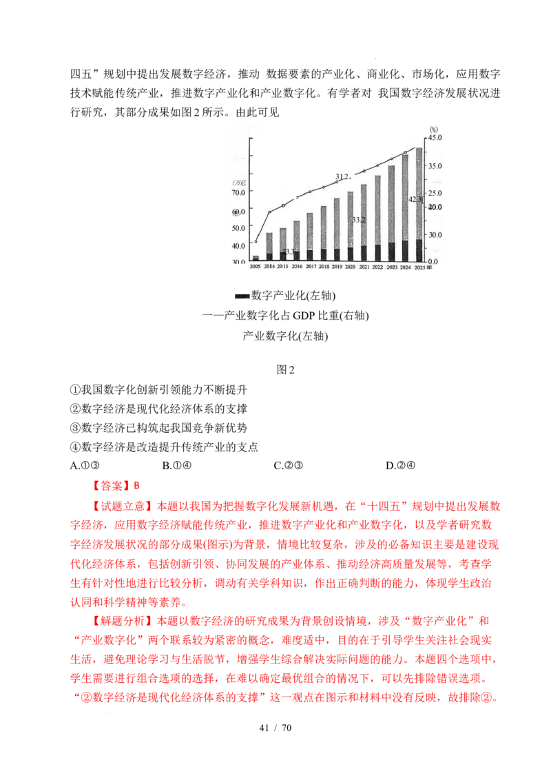 专题07经济发展（贯彻新发展理念、推动高质量发展）（全国通用）（解析版）_高考真题分类汇编_高考政治真题分类汇编（全国通用）五年（2021-2025）