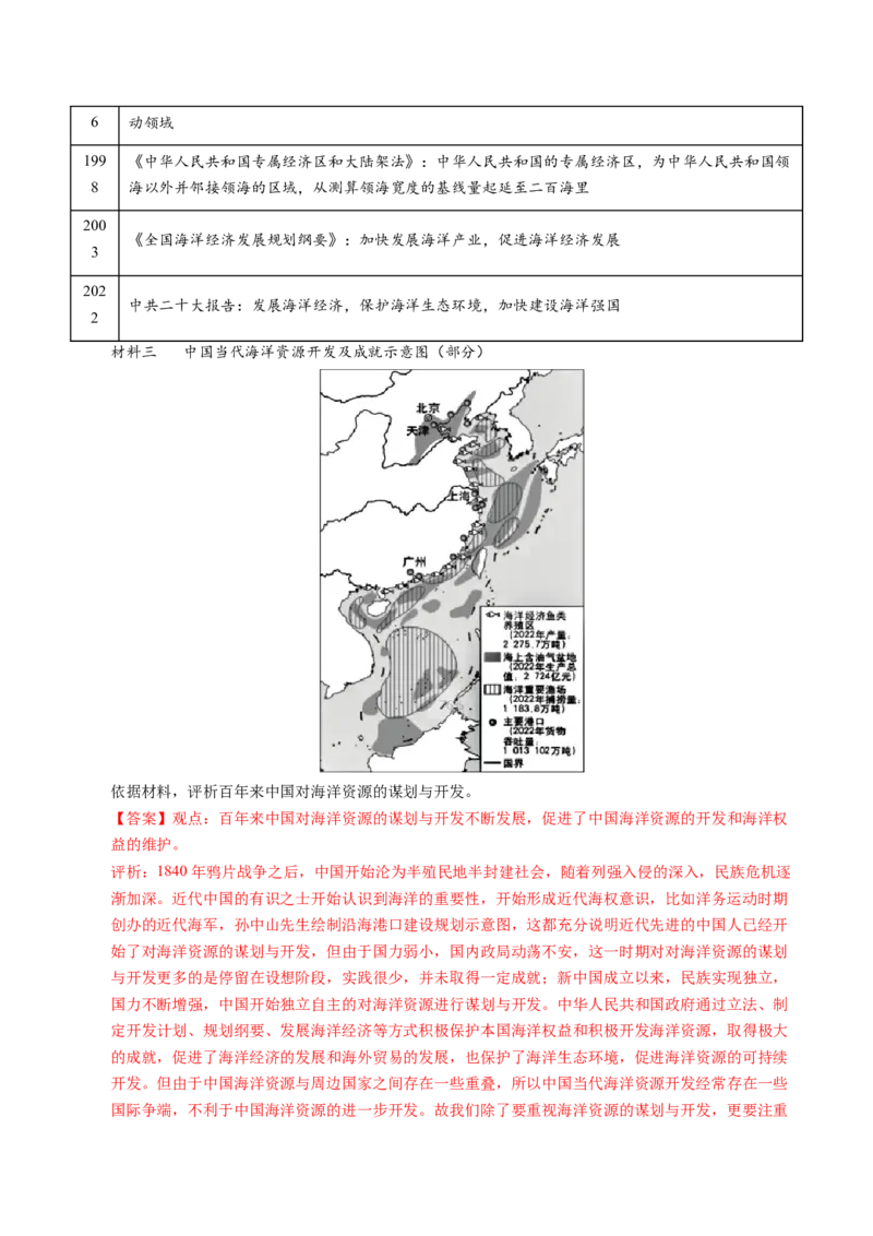 五年（2021-2025）高考历史真题分类汇编专题23中国近现代史（材料分析题、观点论述题）（全国通用）（解析版）_高考真题分类汇编_高考历史真题分类汇编（全国通用）五年（2021-2025）