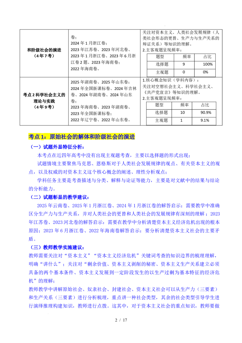 专题01社会主义从空想到科学、从理论到实践的发展（全国通用）（解析版）_高考真题分类汇编_高考政治真题分类汇编（全国通用）五年（2021-2025）