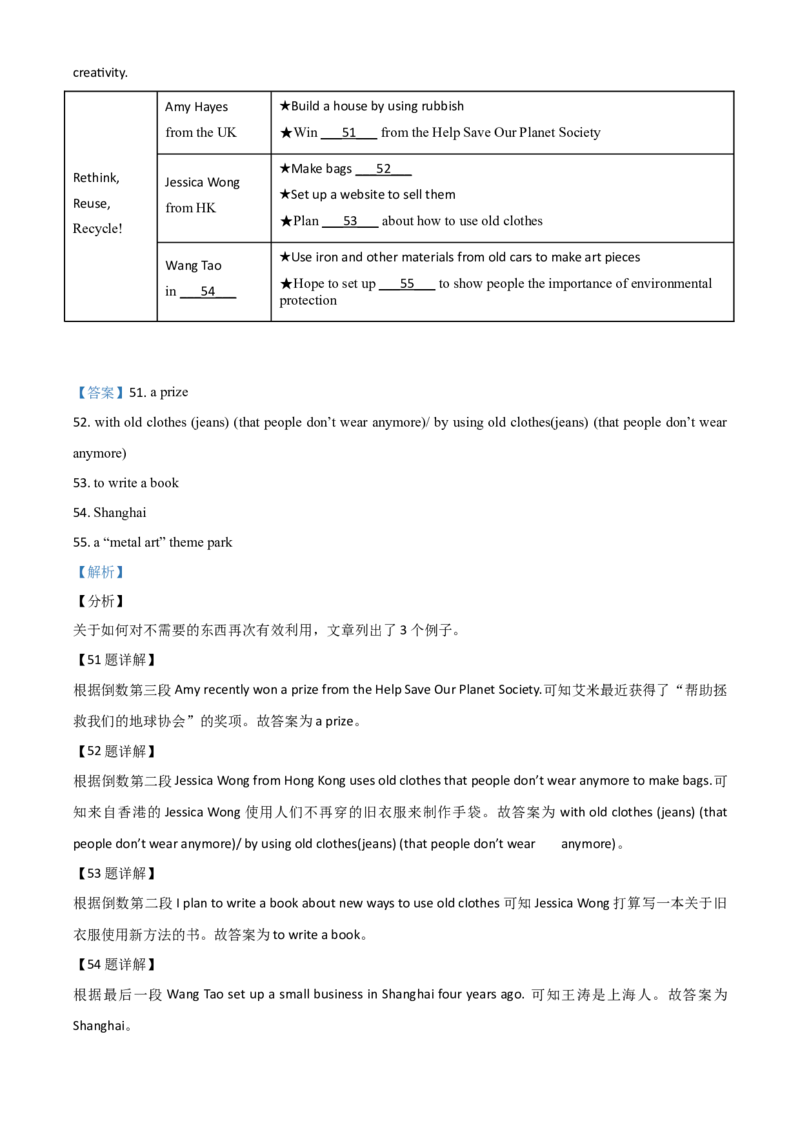 精品解析：辽宁省锦州市2020年中考英语试题（解析版）_中考真题_3.英语中考真题2015-2024年_2020全国多省多地中考英语真题145份_2020年中考真题精品解析英语（辽宁锦州卷）精编word版