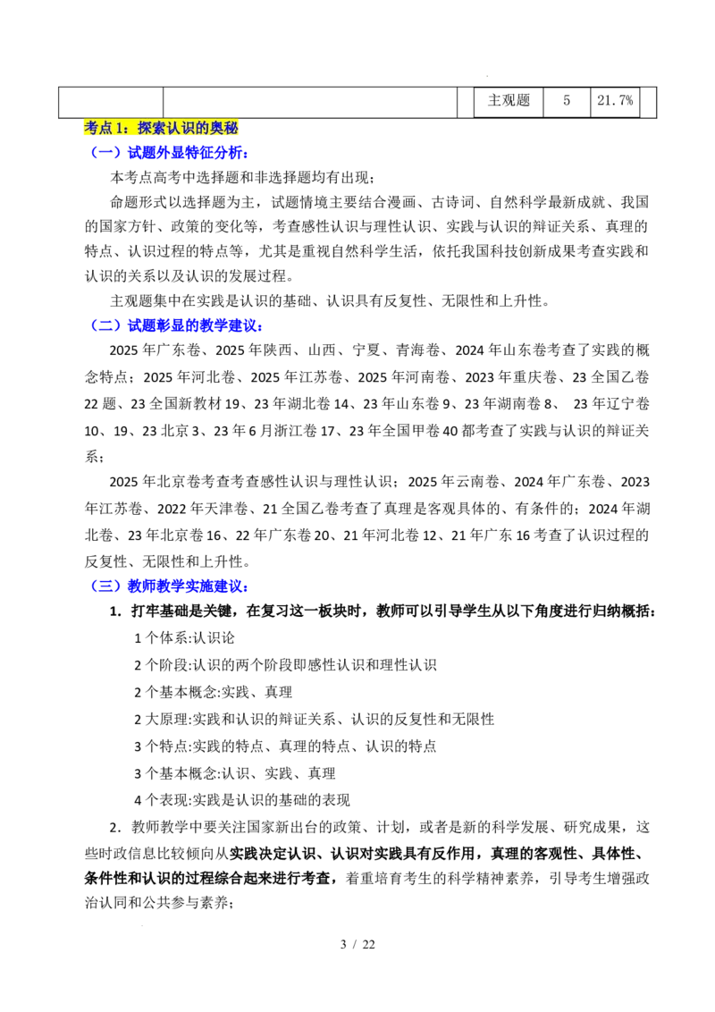 专题14认识社会（探索认识的奥秘、寻觅社会的真谛）（全国通用）（原卷版）_高考真题分类汇编_高考政治真题分类汇编（全国通用）五年（2021-2025）