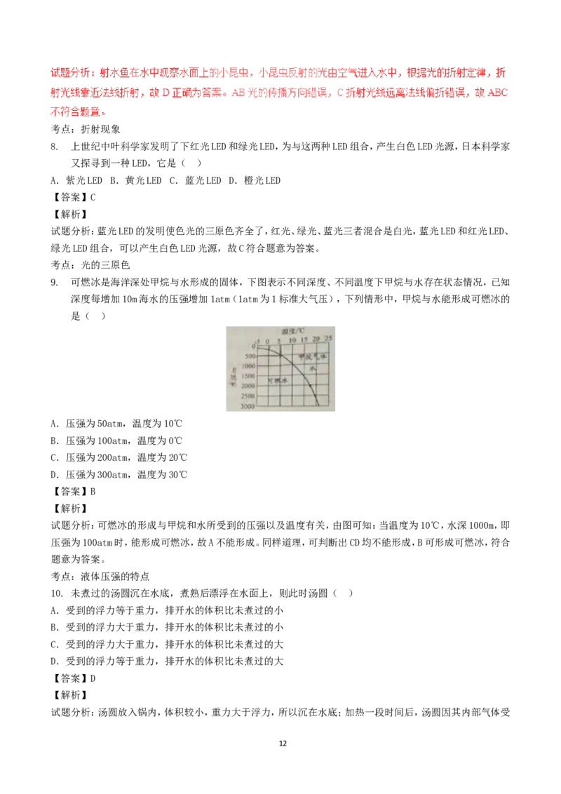 江苏省盐城市2017年中考物理试题及答案(word版)_中考真题_4.物理中考真题2015-2024年_地区卷_江苏省_盐城中考物理2008--2022年