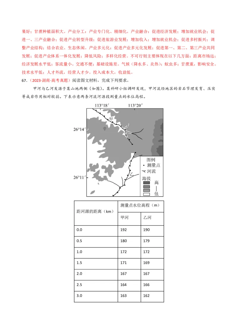 五年（2021-2025）高考地理真题分类汇编专题07自然灾害与地理信息技术（全国通用）（解析版）_高考真题分类汇编_高考地理真题分类汇编（全国通用）五年（2021-2025）_pdf