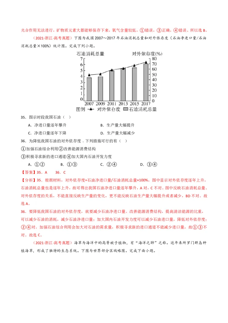 五年（2021-2025）高考地理真题分类汇编专题14资源、环境与国家安全（全国通用）（解析版）_高考真题分类汇编_高考地理真题分类汇编（全国通用）五年（2021-2025）_pdf