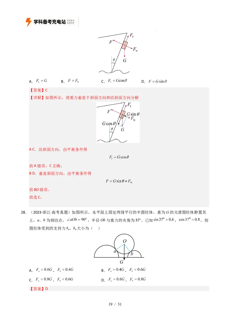 专题02相互作用（全国通用）（解析版）_高考真题分类汇编_高考物理真题分类汇编（全国通用）五年（2021-2025）