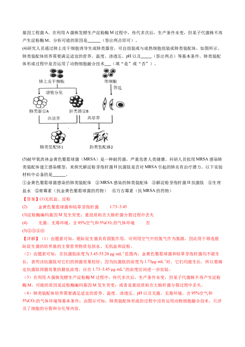 五年（2021-2025）全国高考生物真题分类汇编专题23实验与探究（全国通用）（解析版）_高考真题分类汇编_高考生物真题分类汇编（全国通用）五年（2021-2025）