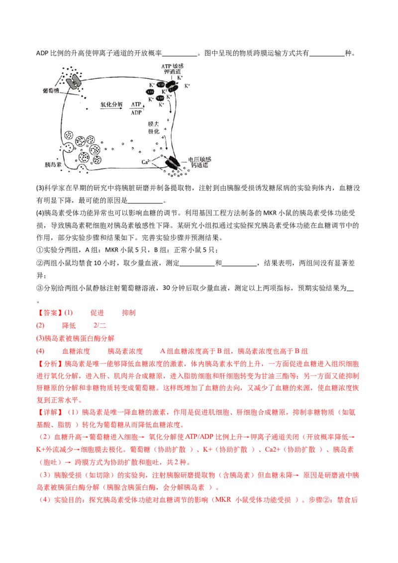 五年（2021-2025）全国高考生物真题分类汇编专题23实验与探究（全国通用）（解析版）_高考真题分类汇编_高考生物真题分类汇编（全国通用）五年（2021-2025）