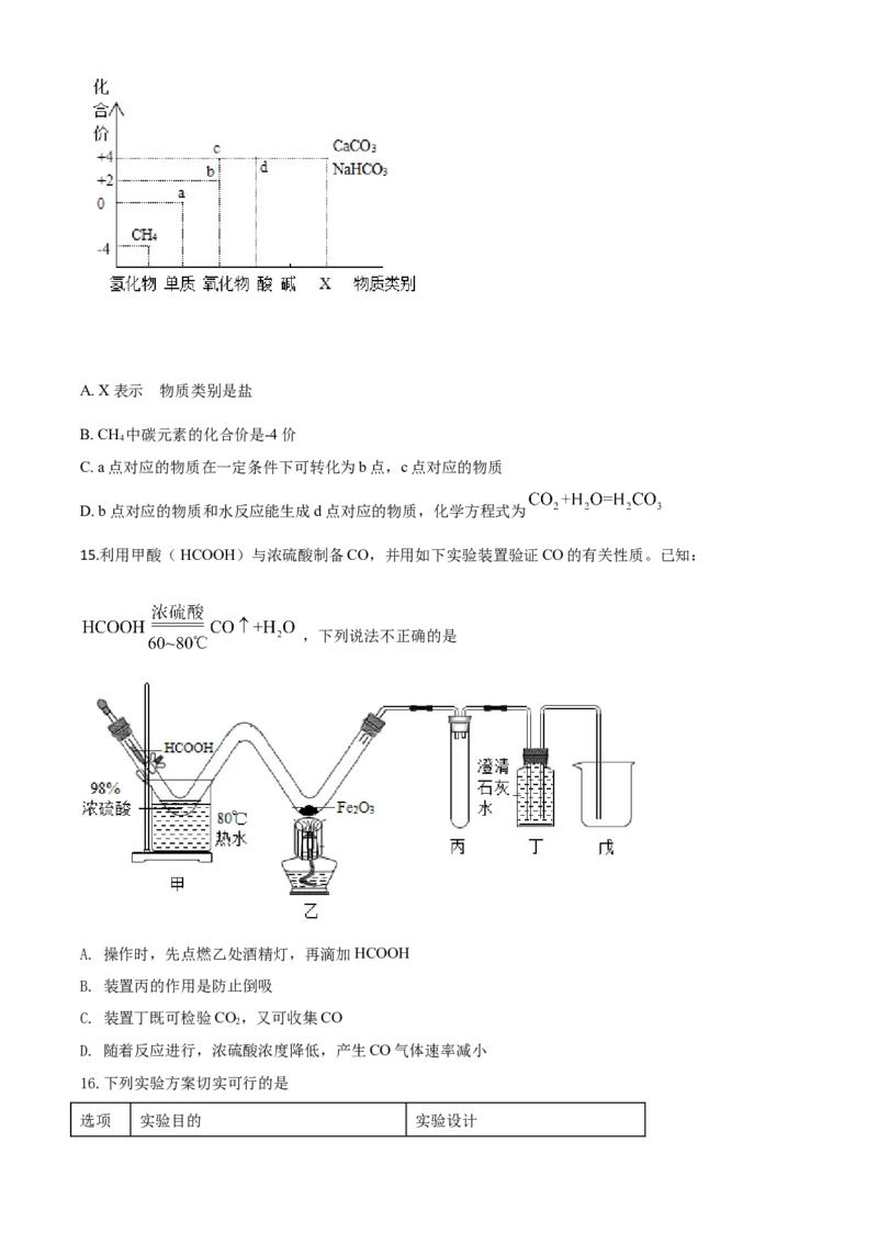 精品解析：山东省潍坊市2020年中考化学试题（原卷版）_中考真题_5.化学中考真题2015-2024年_2020中考化学真题（113份）_2020年中考真题精品解析化学（山东潍坊卷）精编word版