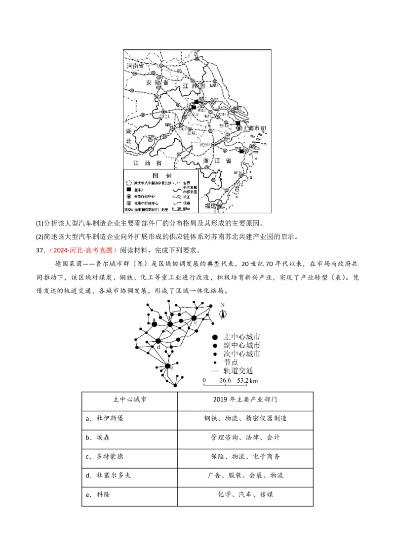 五年（2021-2025）高考地理真题分类汇编专题09乡村与城镇（全国通用）（原卷版）_高考真题分类汇编_高考地理真题分类汇编（全国通用）五年（2021-2025）_pdf