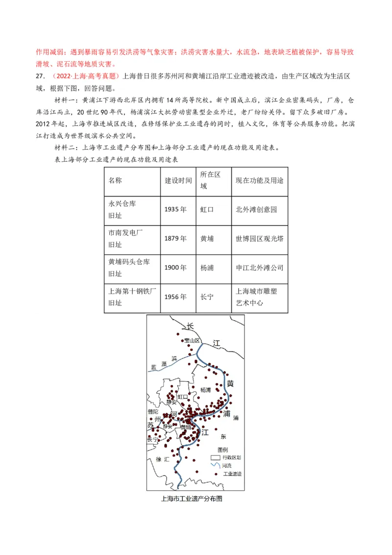 五年（2021-2025）高考地理真题分类汇编专题07自然灾害与地理信息技术（全国通用）（解析版）_高考真题分类汇编_高考地理真题分类汇编（全国通用）五年（2021-2025）_word