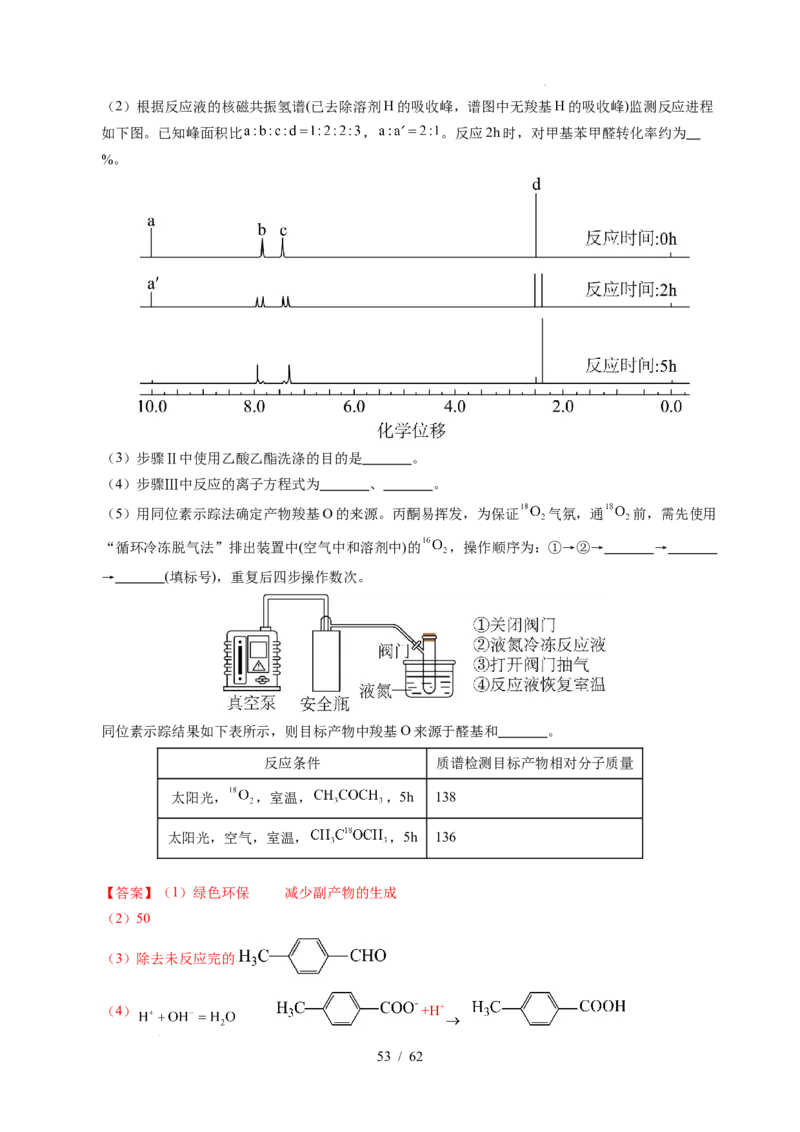 专题24化学实验综合题&mdash;&mdash;物质制备类（解析）_高考真题分类汇编_高考化学真题分类汇编（全国通用）五年（2021-2025）